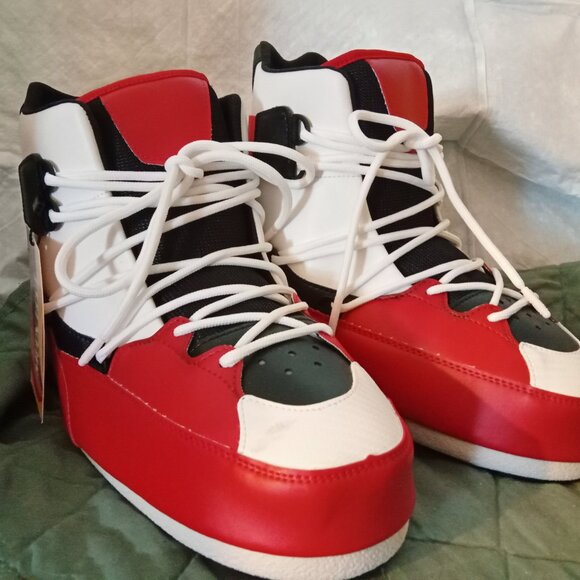 Moon Boot Sneaker Mid EU 39 / 40 US 7 - 7.5 Black Red White - Picture 1 of 11